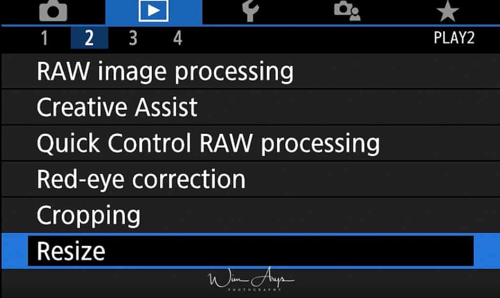 Canon EOS M50 playback Menu page 2